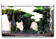 Allcolor Cueva de dioses: roca decorativa para acuario, refugio natural para peces