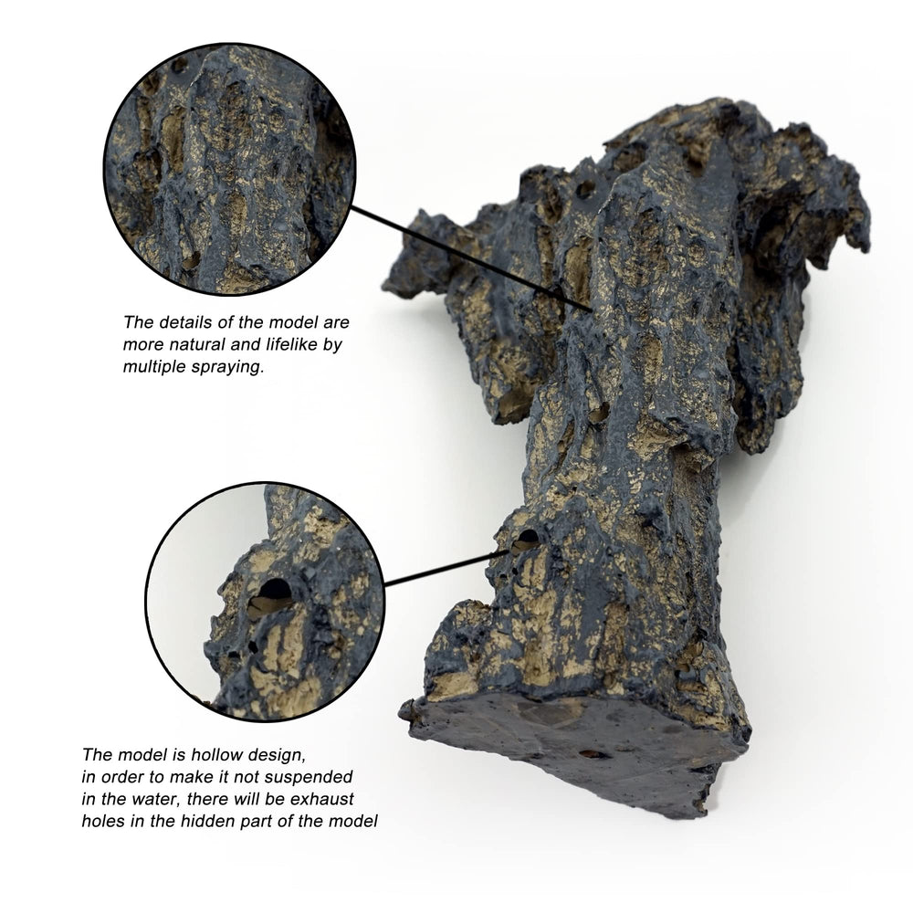 Allcolor Cueva de dioses: decorado versátil para acuario de agua dulce