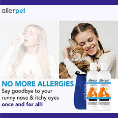 Allerpet pack-dos-12-onzas proporciona dos frascos para uso regular y conveniente.
