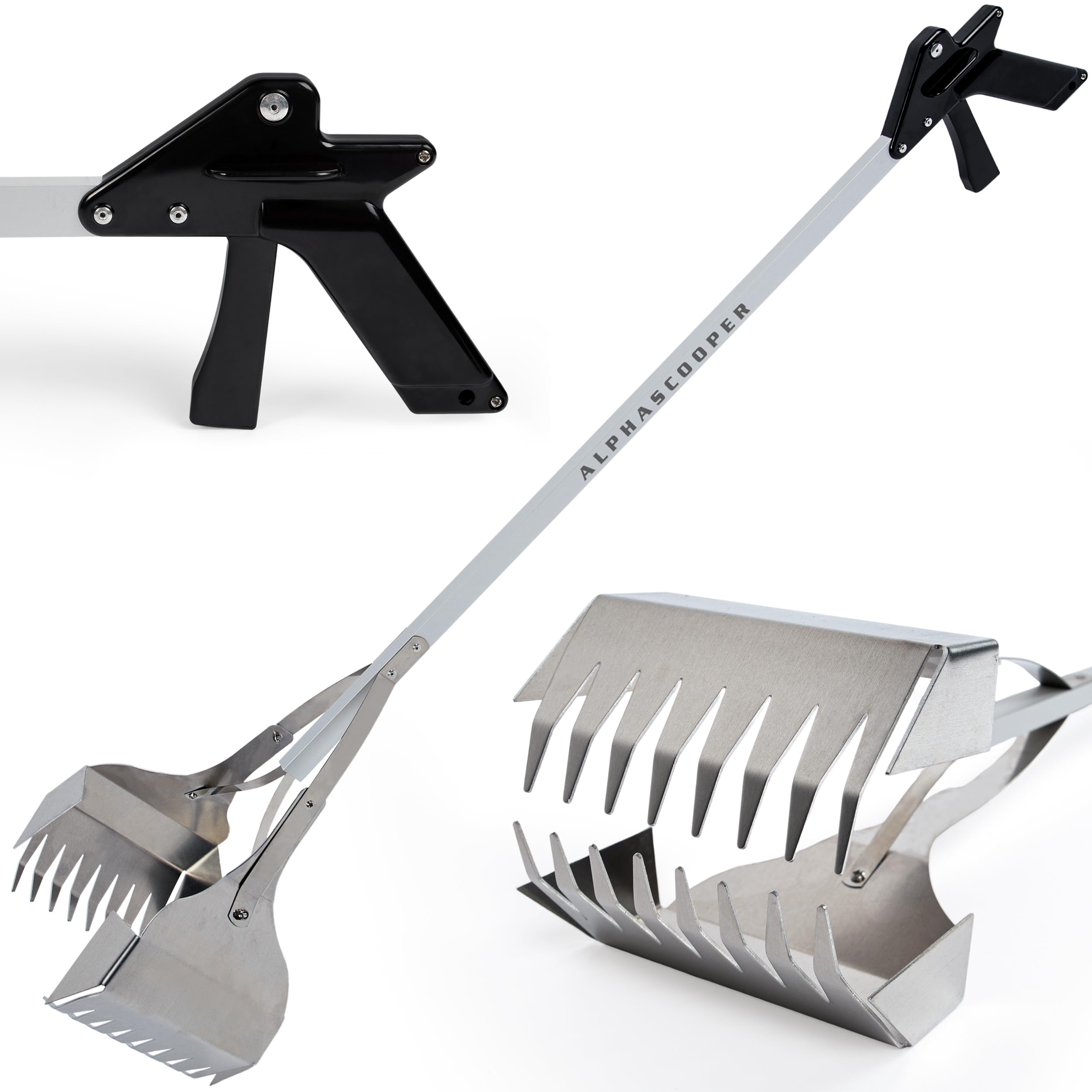 Alpha Scooper ligero para jardinería, fácil de maniobrar durante la limpieza.
