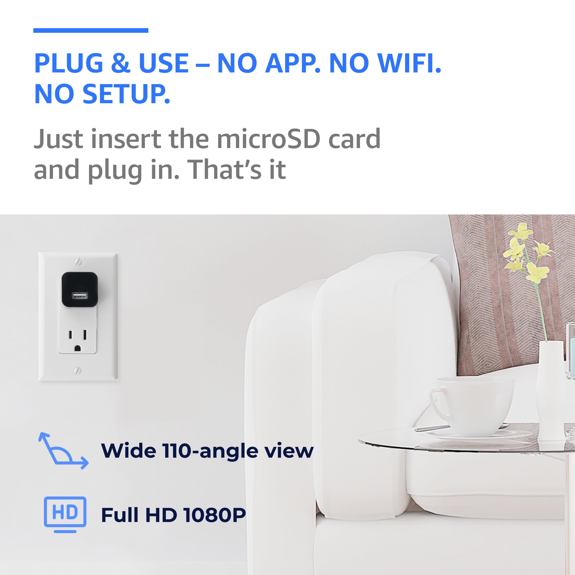 ALPHA TECH grabación continua en microSD para acceso local rápido.