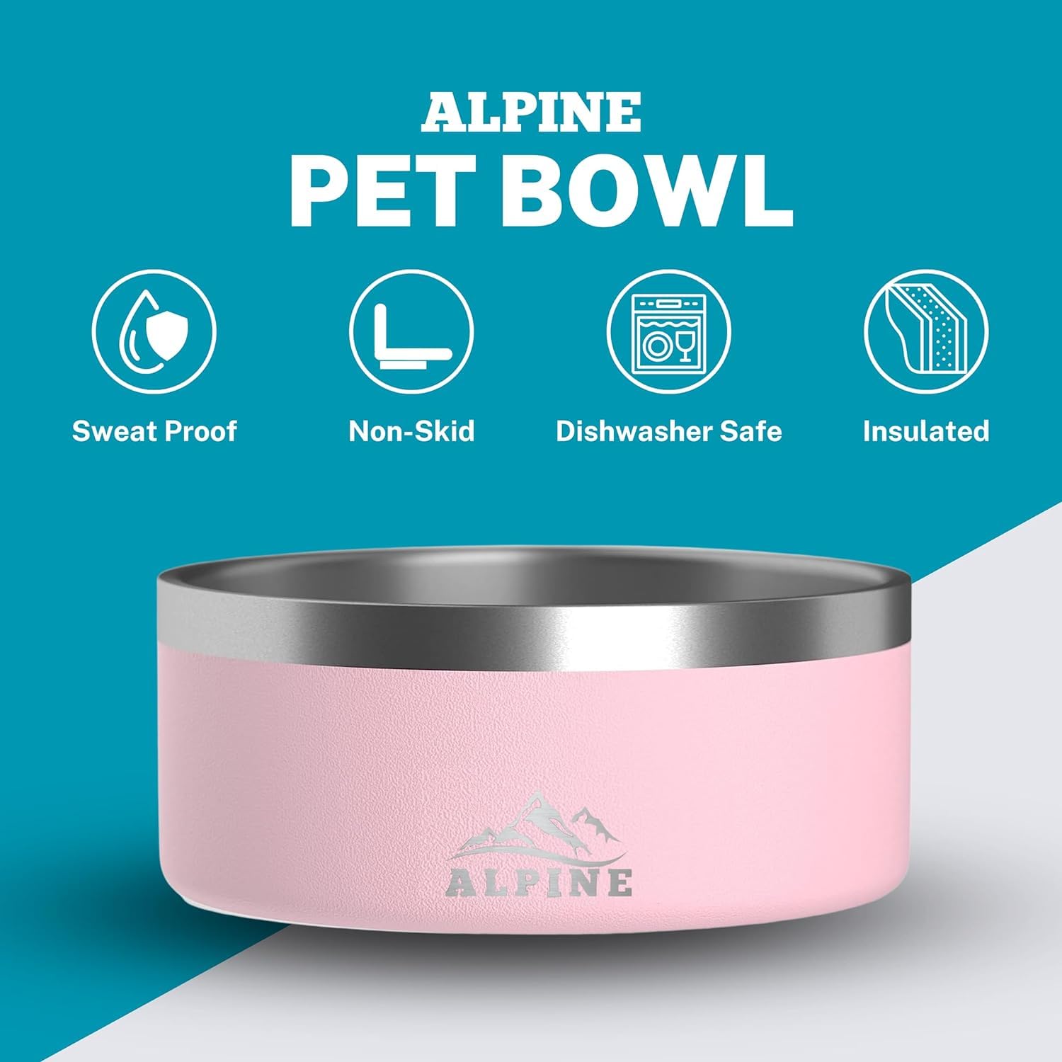 Base antideslizante Alpine para cuencos de mascotas