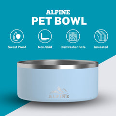 ALPINE: tazones aislados de doble pared para agua fría y comida tibia.