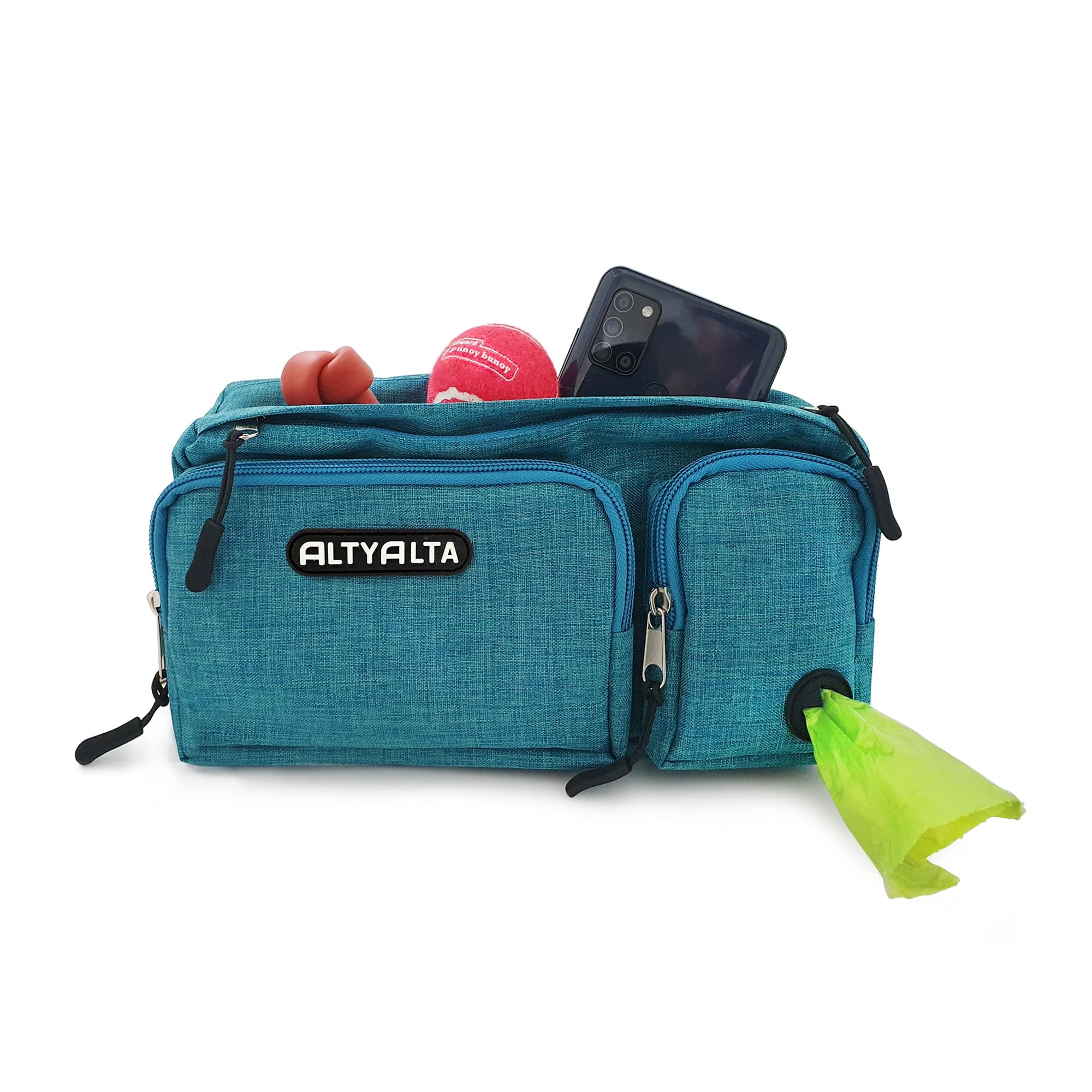 ALTYALTA EZ Dog Walking Rinonera con 6 bolsillos para organización durante paseos