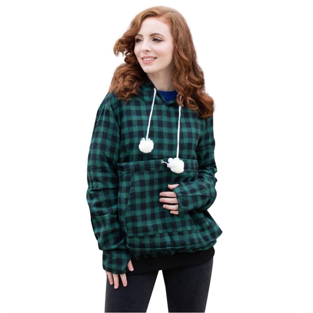 ALYC sudadera con bolsa frontal para mascota, cómodo paseo.