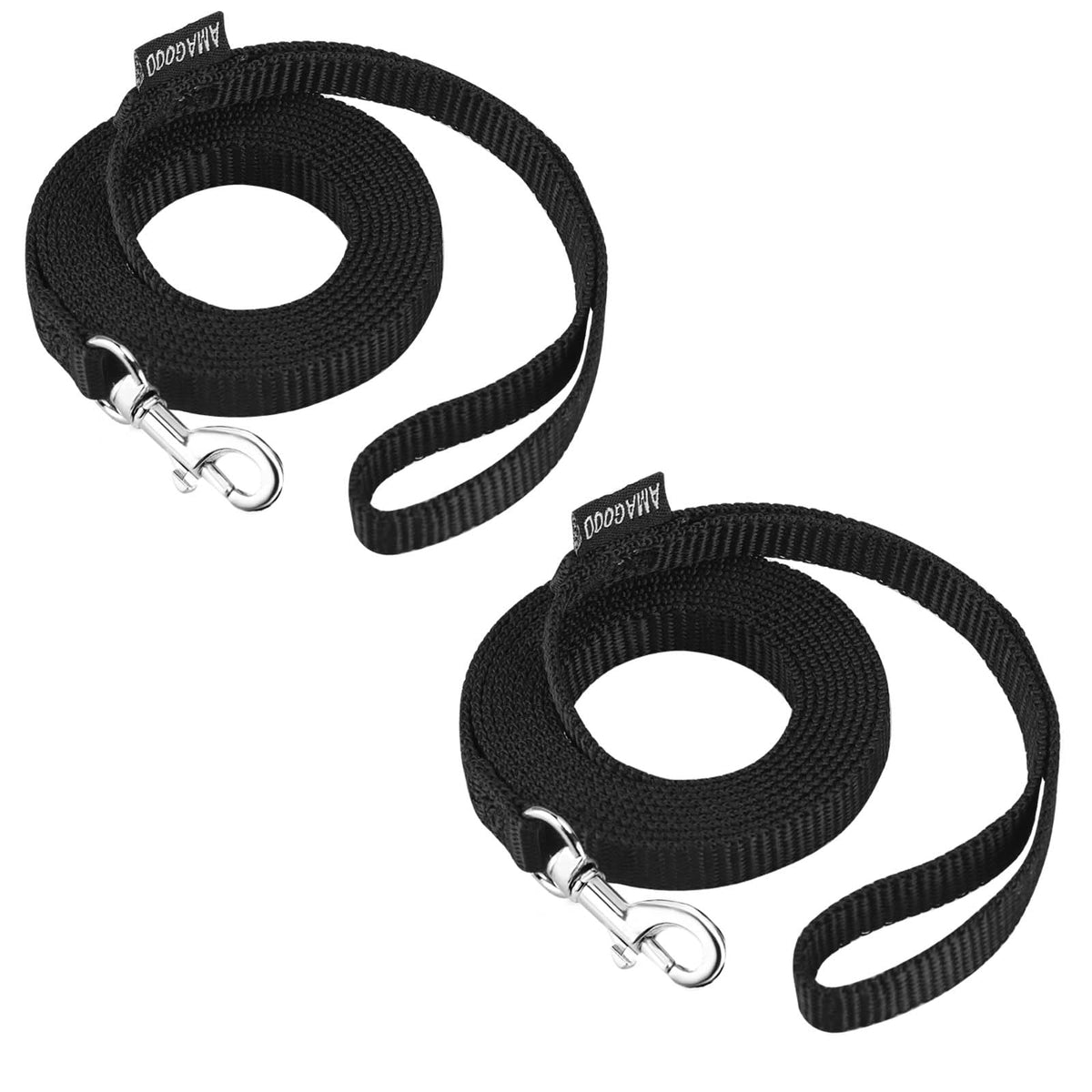 AMAGOOD correa para gato de 6 pies negra con acople fácil para collar