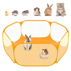 Amakunft corral de juego con malla transparente para vigilar a la mascota.
