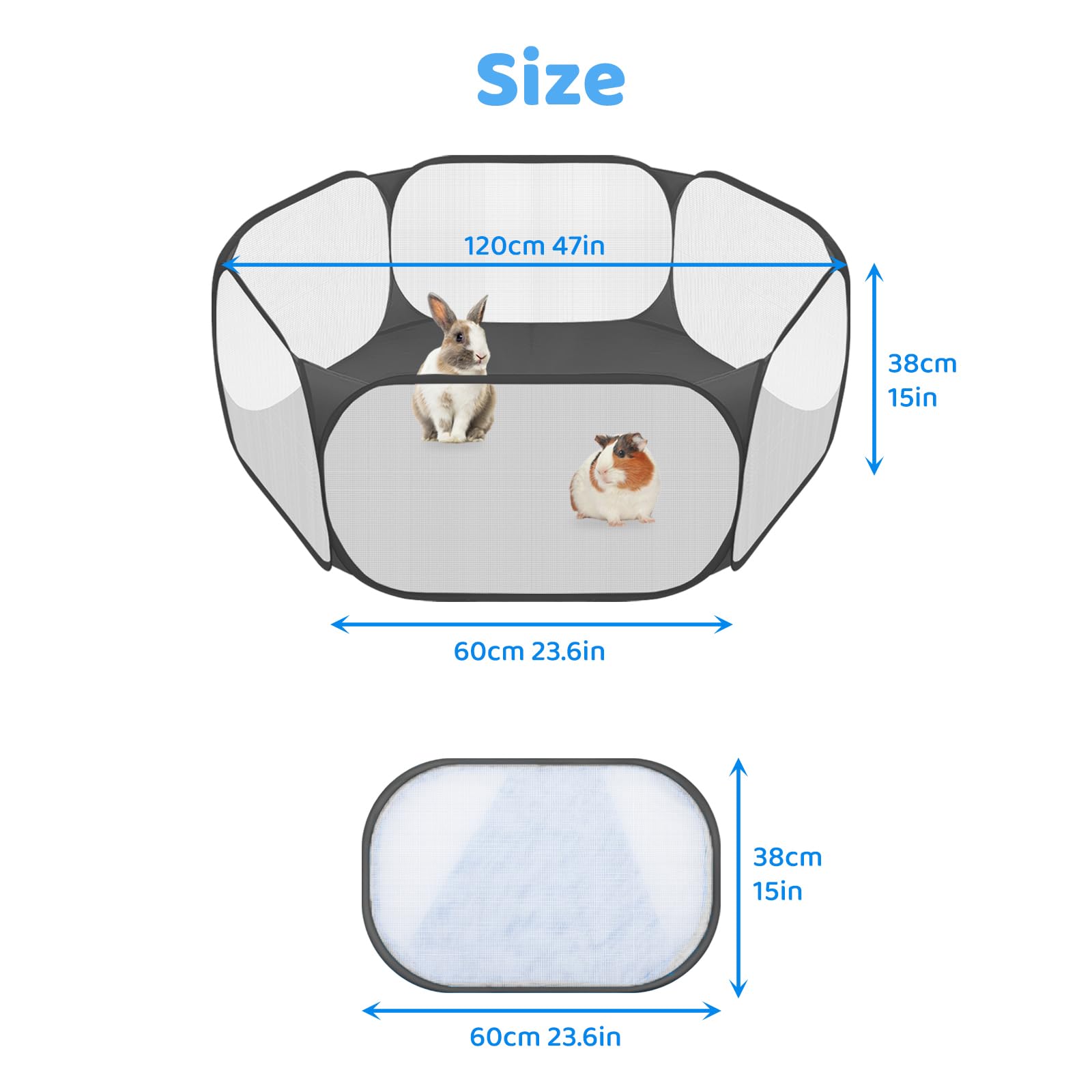 Amakunft corral ideal para uso interior y exterior, seguro y cómodo.