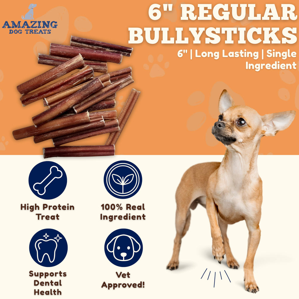 Bully-stick para masticadores sensibles de Amazing Dog Treats.