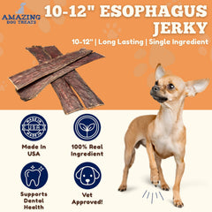 Amazing Dog Treats gullete de res natural con presentación de 30 piezas.