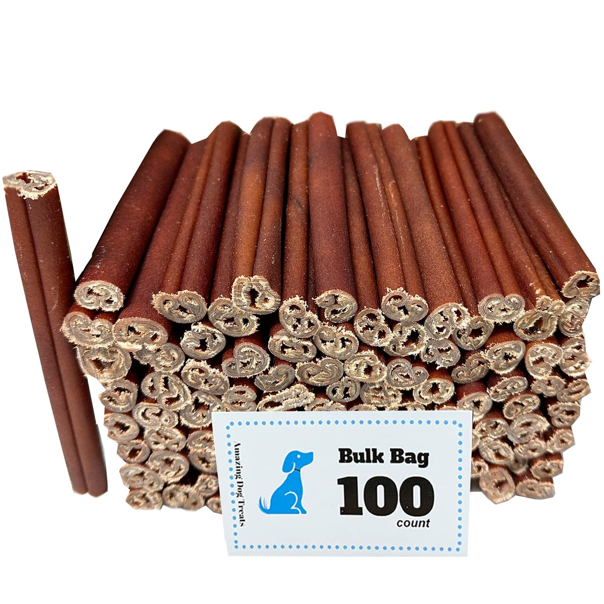 Producto Amazing Dog Treats palitos de colágeno 6 pulgadas, paquete de 100.