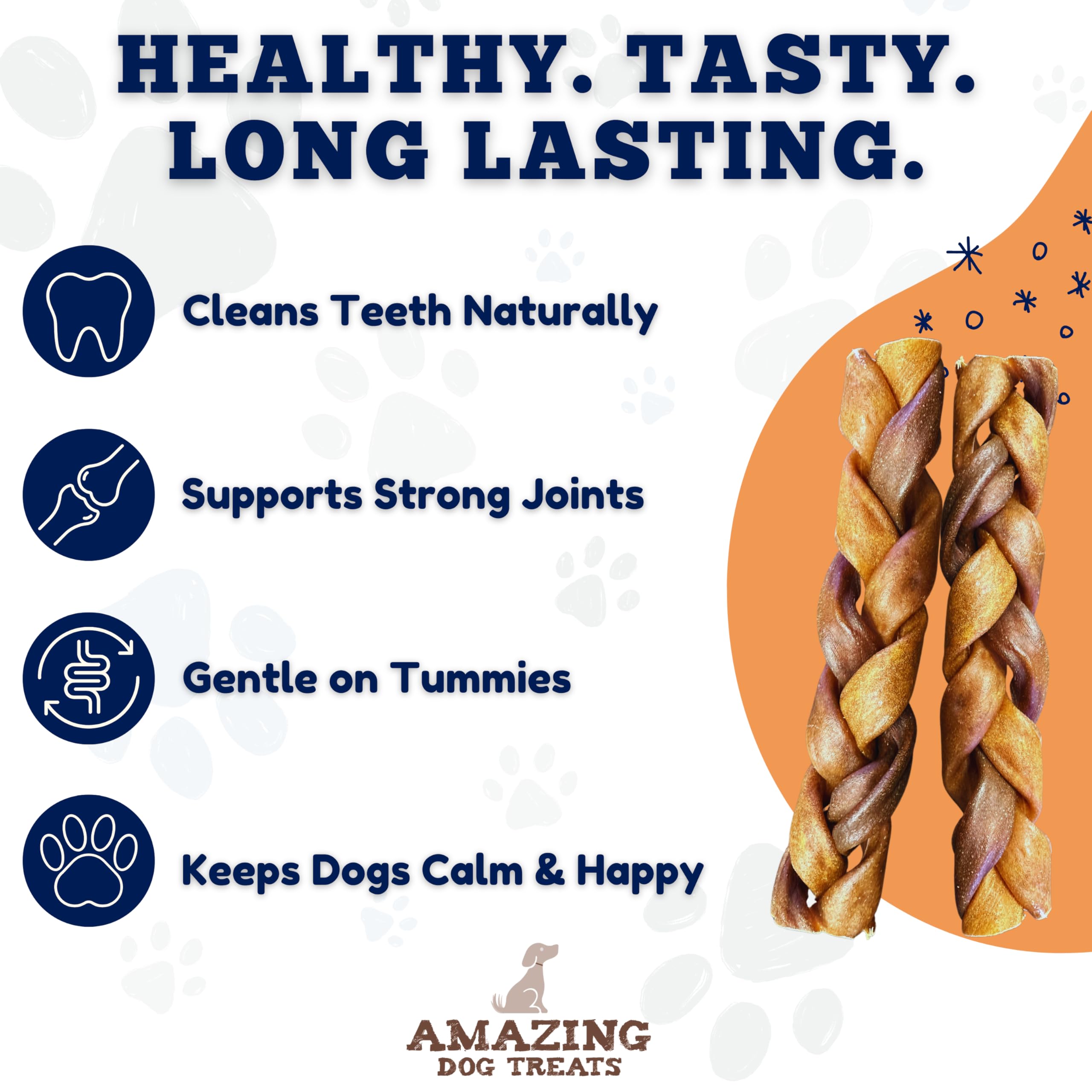 Amazing Dog Treats palito de colágeno para higiene dental natural.