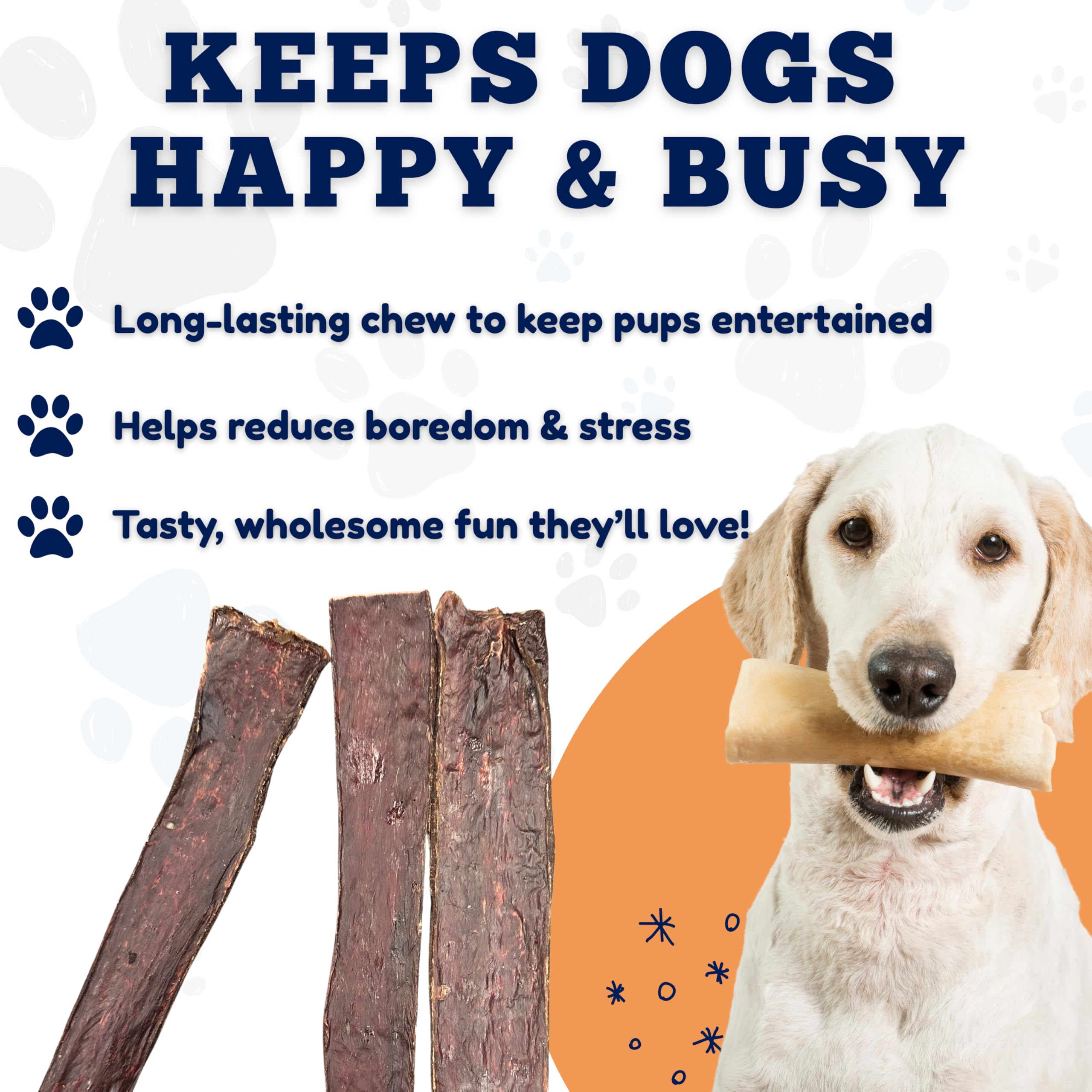 Amazing Dog Treats gullete natural de res favorece juego y entrenamiento.