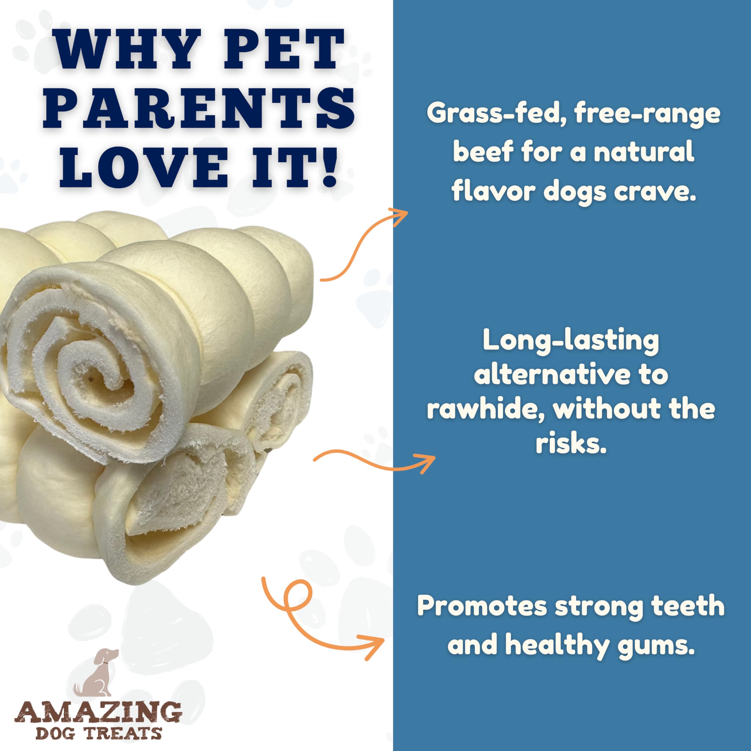 Amazing Dog Treats: rollos-cachete-res con proteína alta para una nutrición equilibrada.