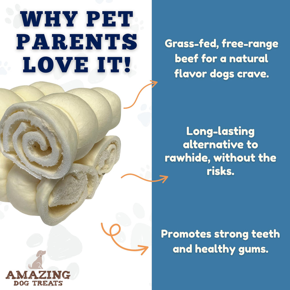 Amazing Dog Treats: rollos-cachete-res con proteína alta para una nutrición equilibrada.