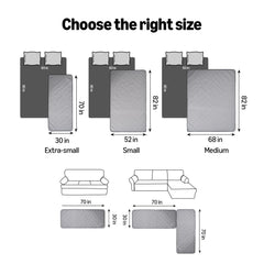Cober protector de sofá de Amazon Basics con diseño antideslizante.