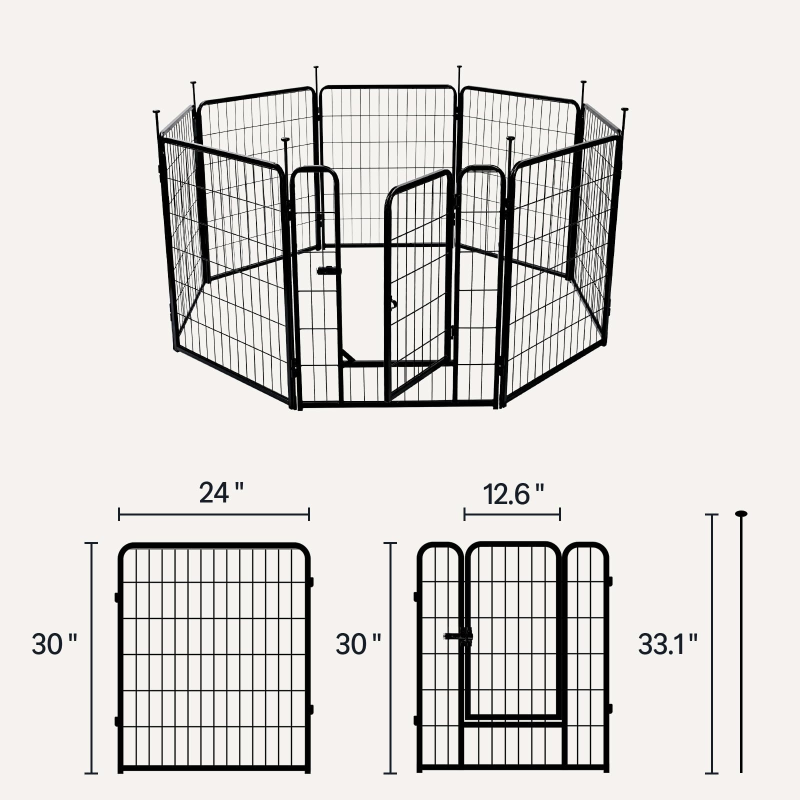 Paneles configurables para formas cuadradas, rectangulares u octagonales.