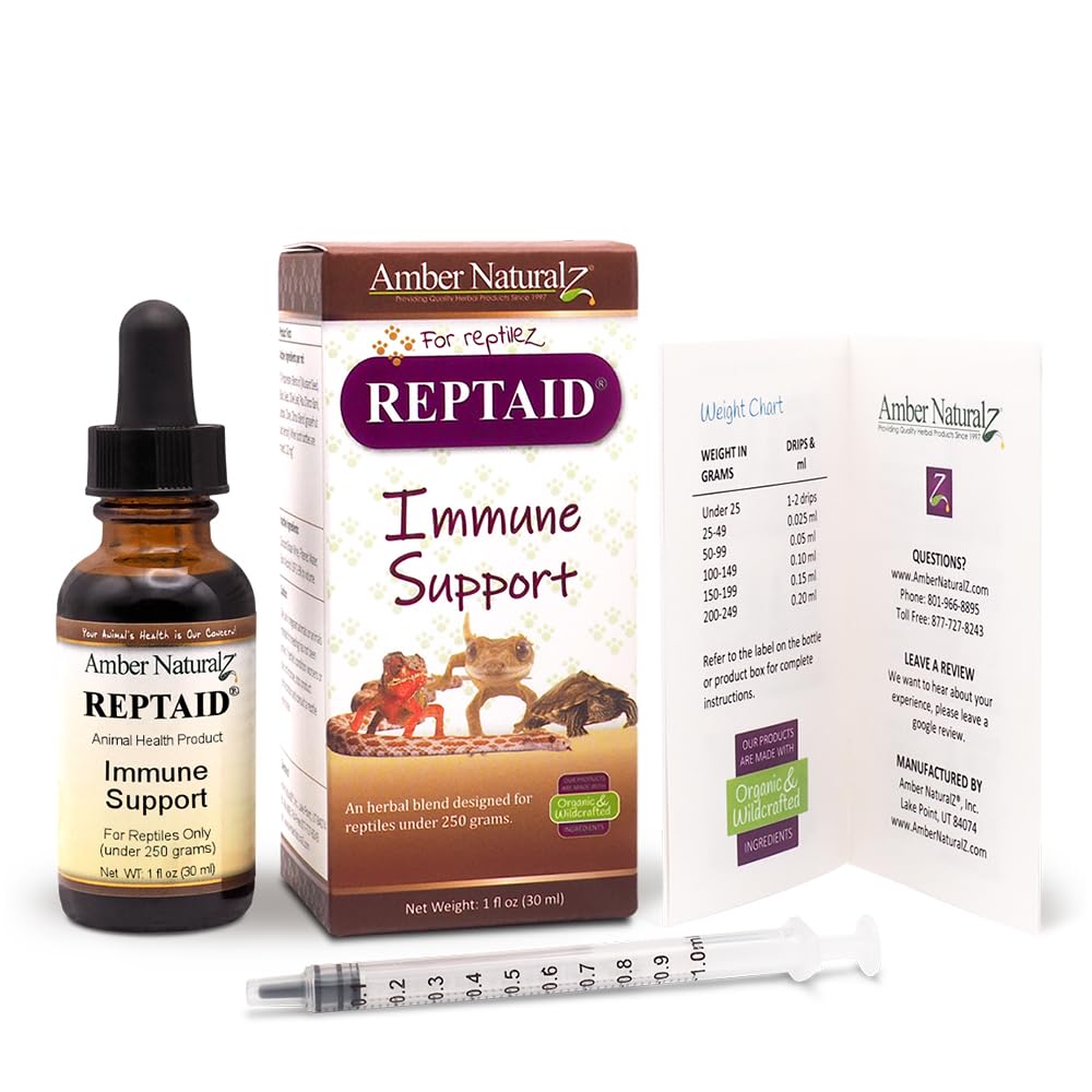 AMBER NATURALZ Reptaid dosificador listo para aplicar dosis.