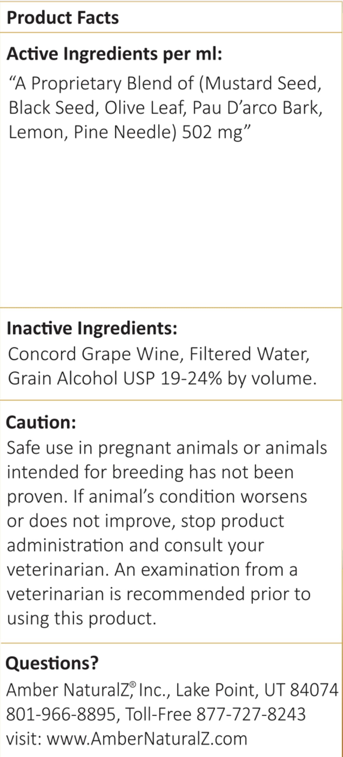 AMBER NATURALZ UTR: botella-ámbar en estante seguro protege la fórmula.
