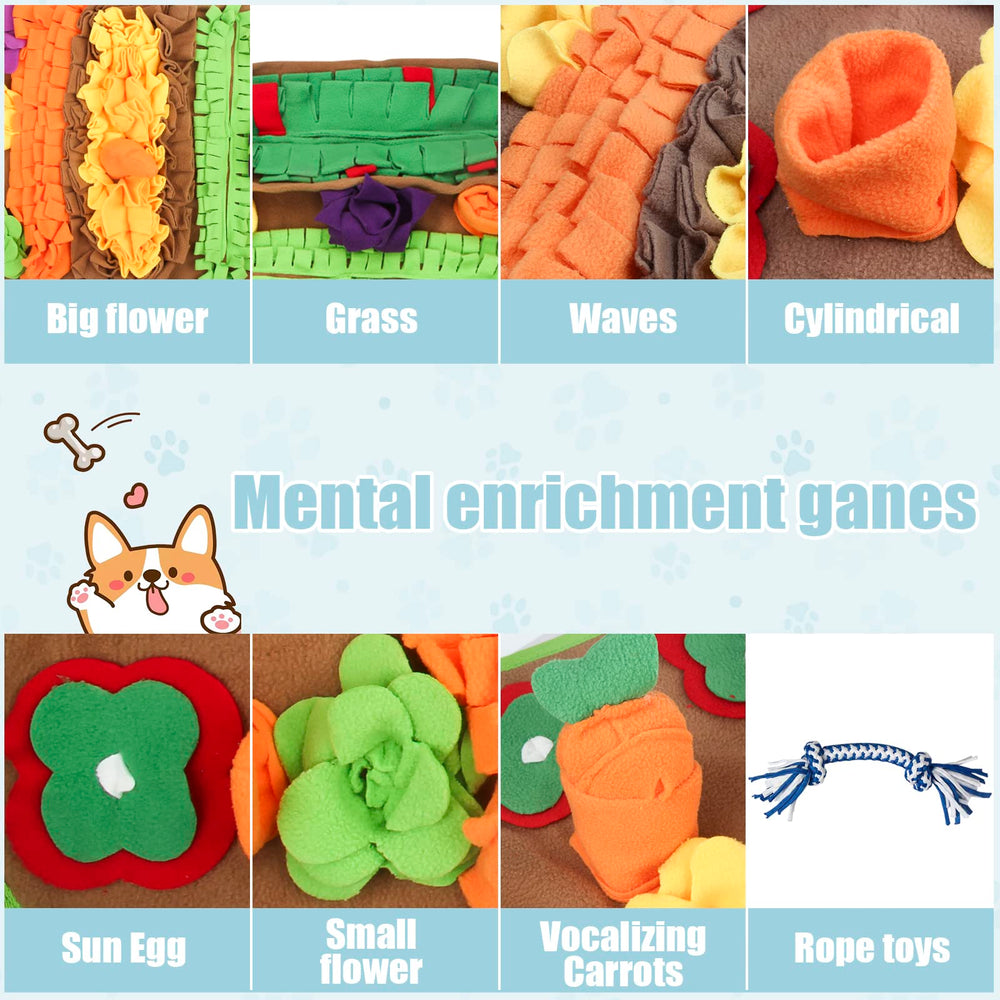 Ameami Snuffle Mat diseño duradero para mordidas y juego diario