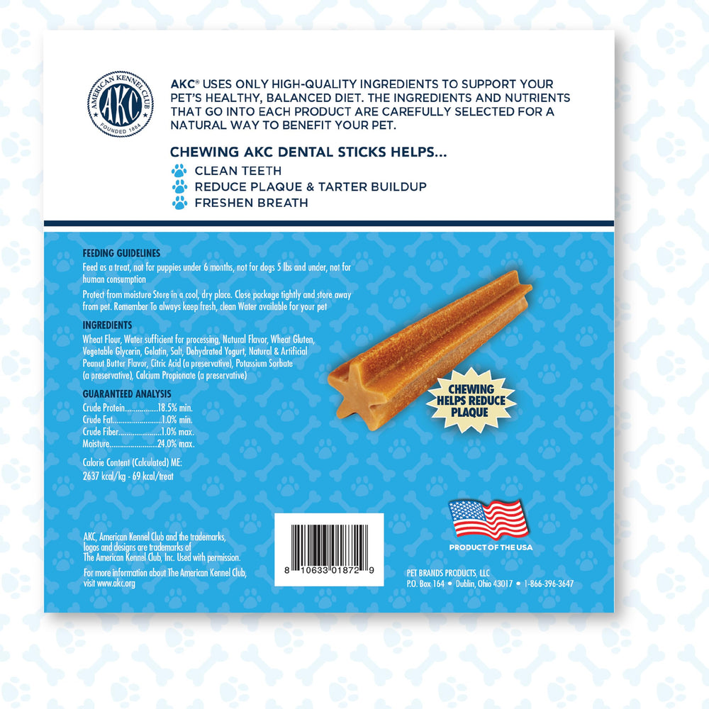 American Kennel Club Dentacare caja de 20 unidades lista para la reserva