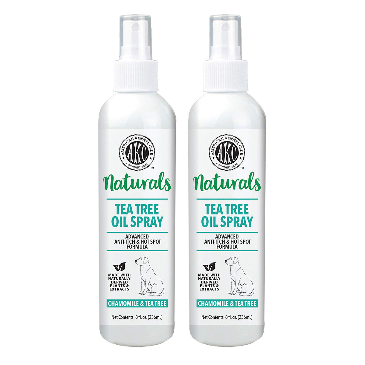 American Kennel Club Naturals spray antipicor en zona irritada para perros