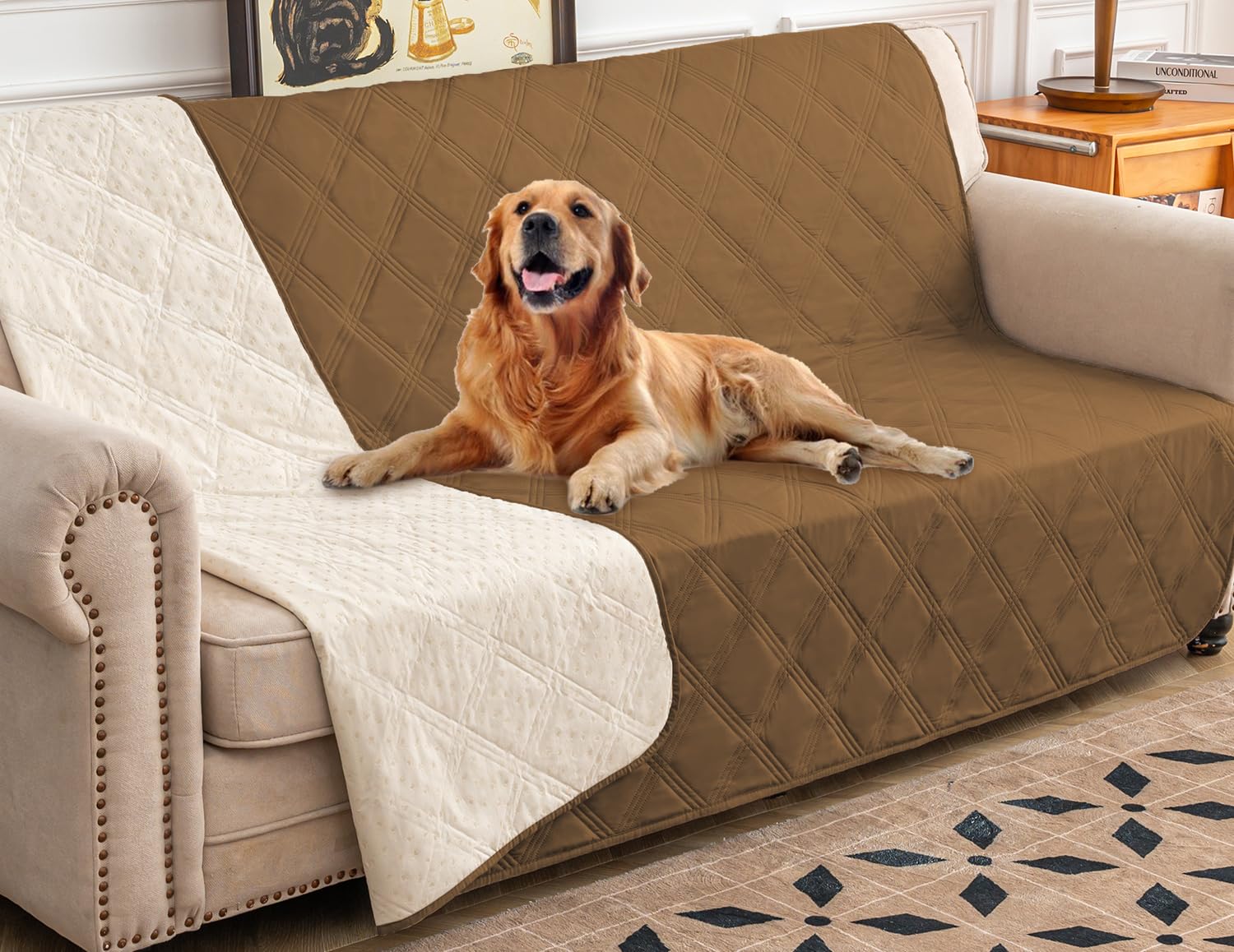 Ameritex funda impermeable para mueble protege líquidos y manchas.