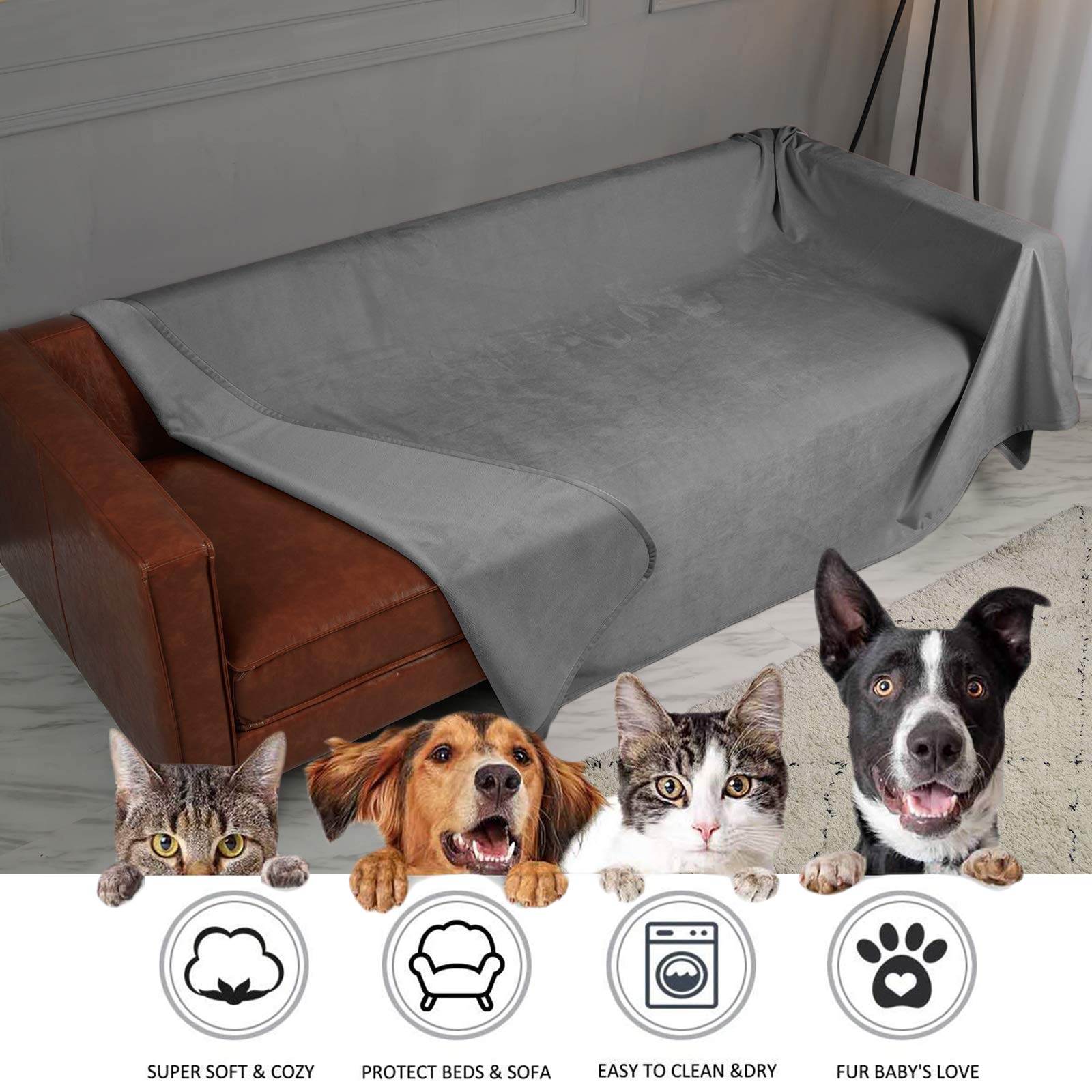 Ameritex manta para uso en sillón, protege de manchas.