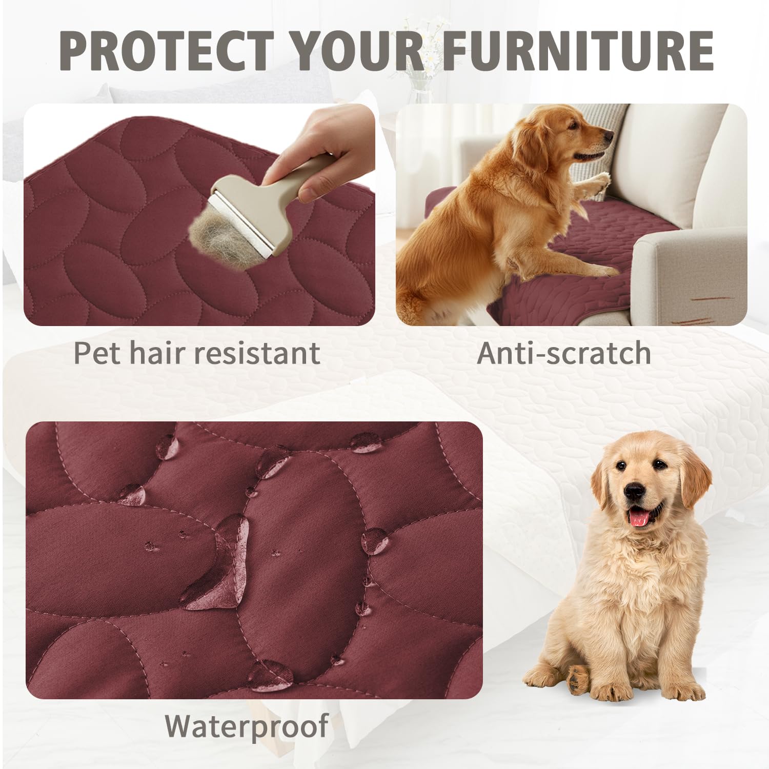 Funda impermeable Ameritex para cama ideal para mascotas.