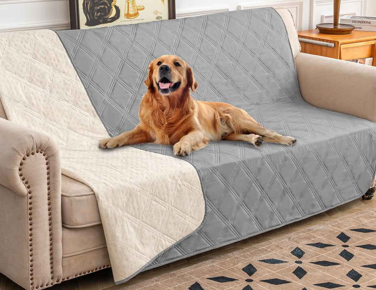 Funda impermeable Ameritex para cama de perro protege el mueble ante derrames.