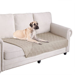 Ameritex funda impermeable para perro sobre sofá protege muebles de manchas.