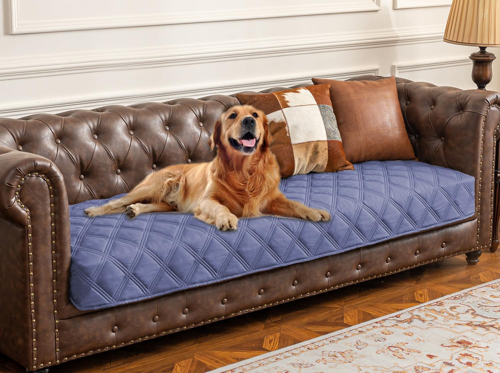 Ameritex funda impermeable para sofá con perro protege muebles contra derrames.
