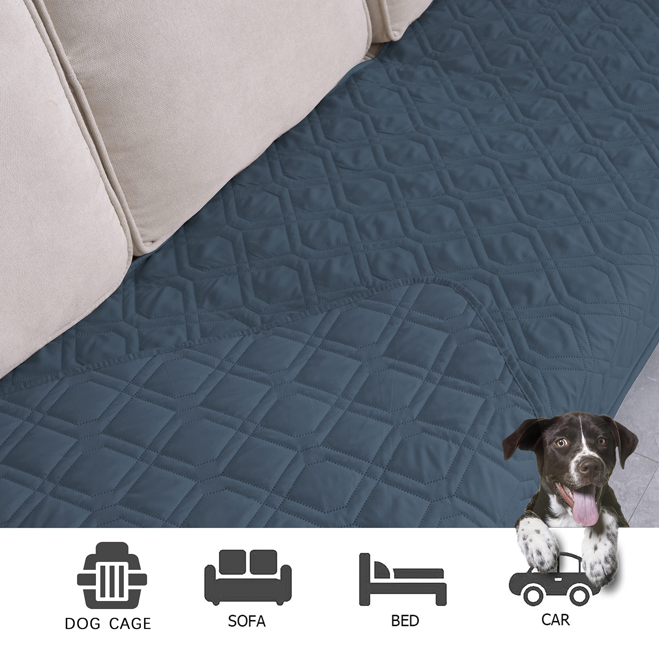 Manta impermeable Ameritex lavable a máquina para limpieza rápida.