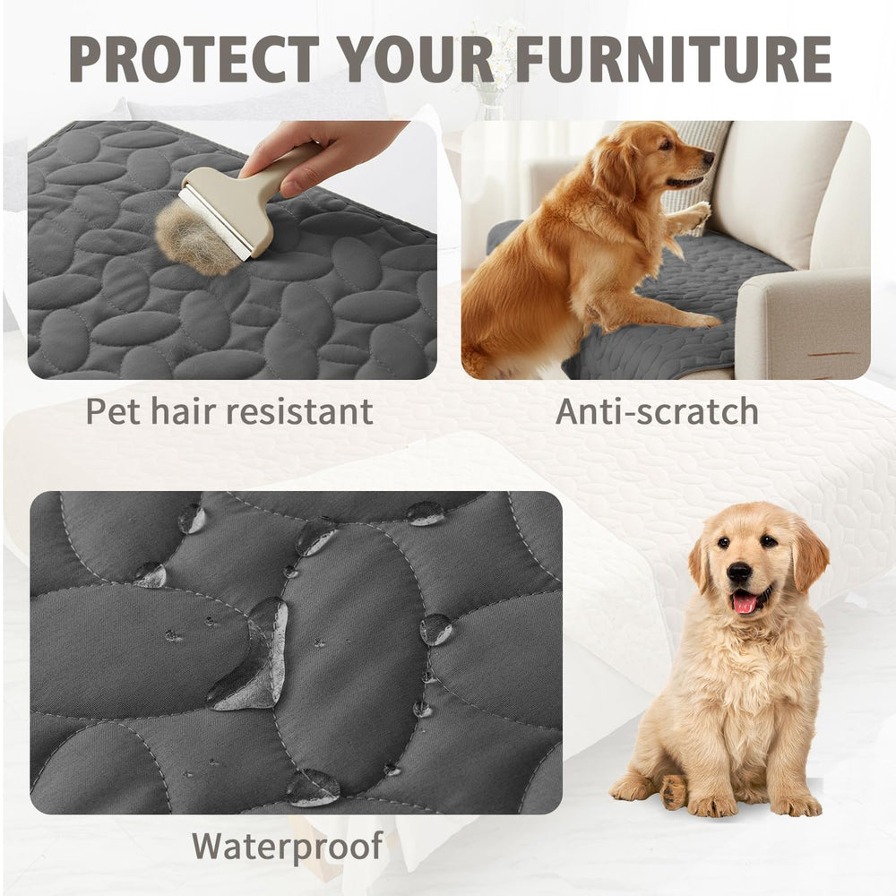 Ameritex manta protectora para perros con diseño nuevo en gris oscuro para muebles