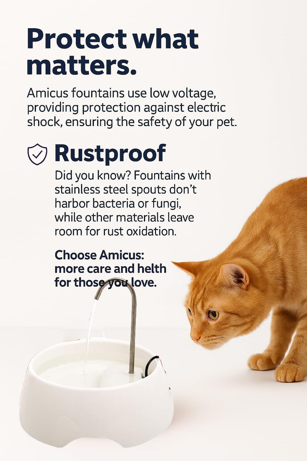 Amicus Aqua Mini: ideal para varios-mascotas con 1.2L de capacidad.