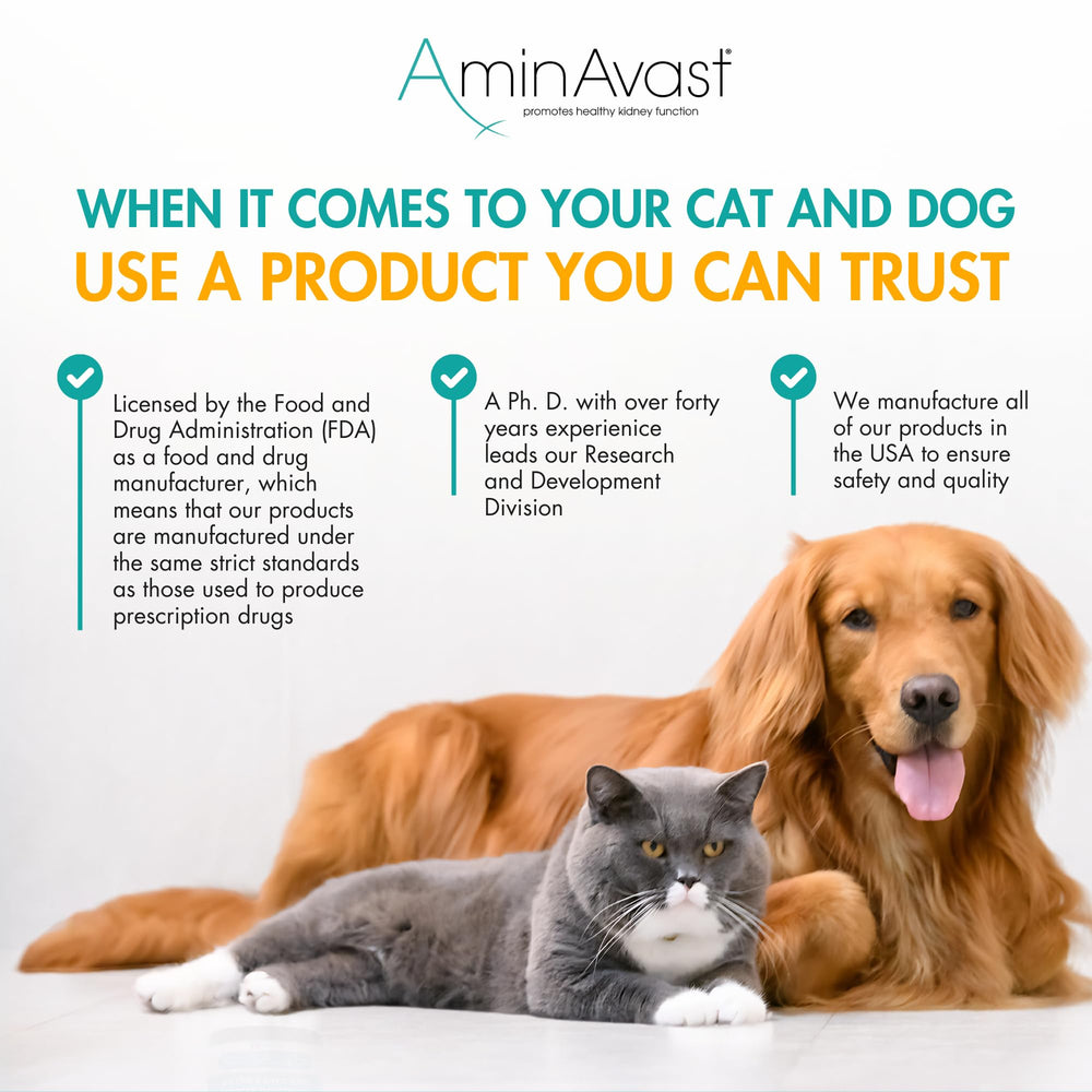AminAvast etiqueta NASC, producto confiable para animales.
