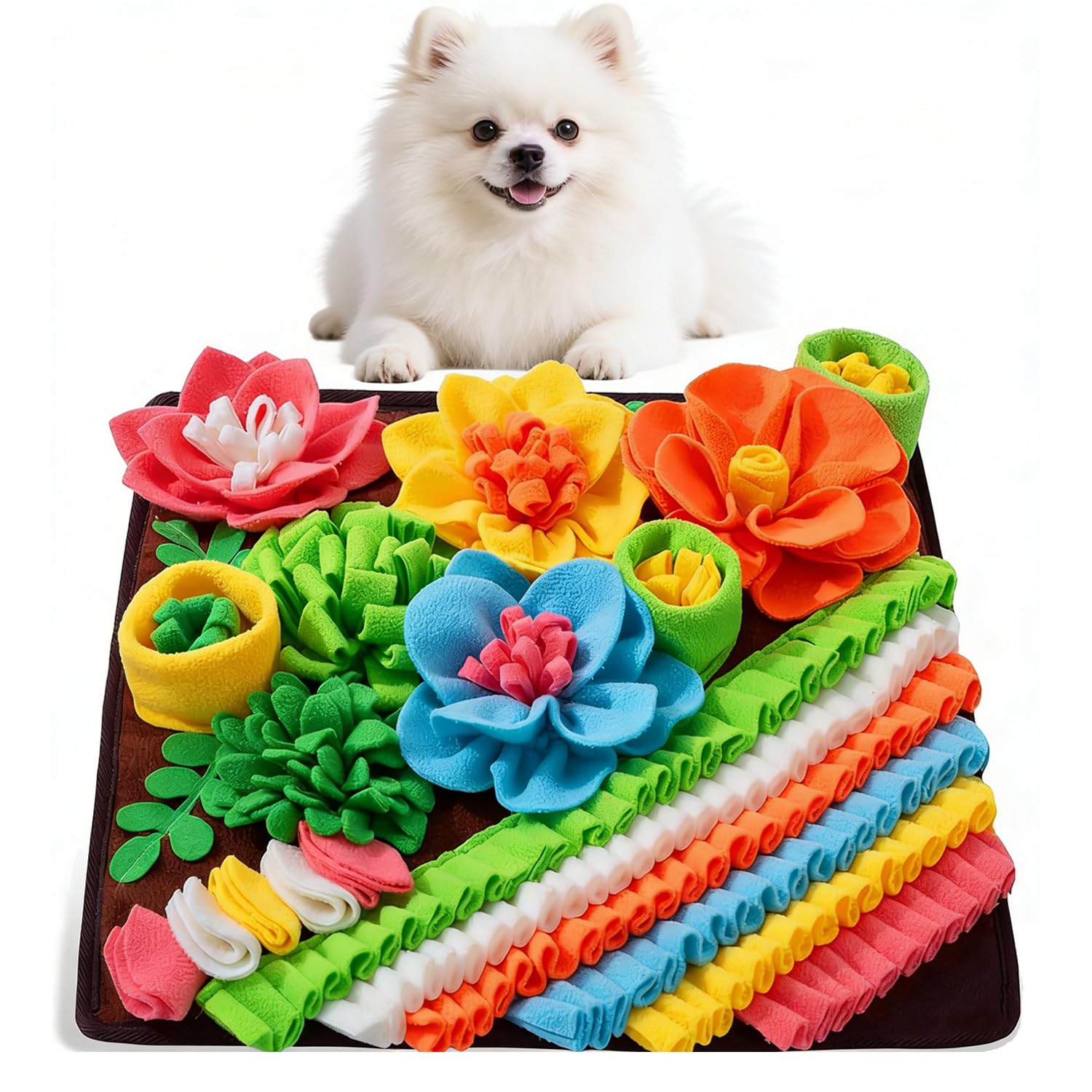 AMIR tapete de olfato para perros, diseño floral para exploracion