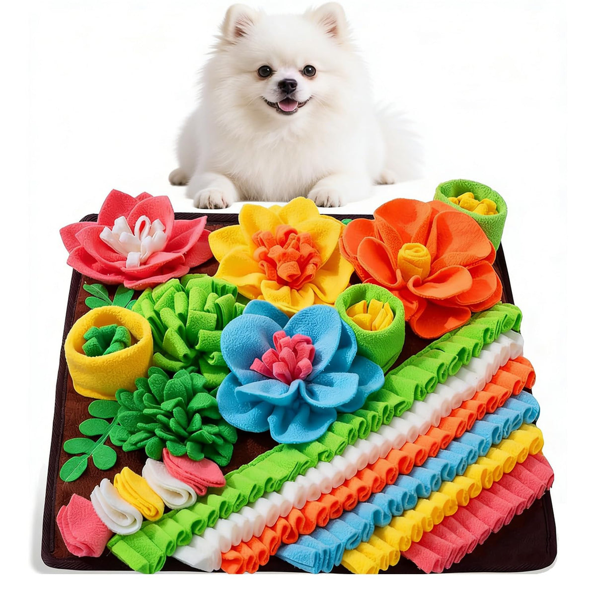AMIR tapete de olfato para perros, diseño floral para exploracion