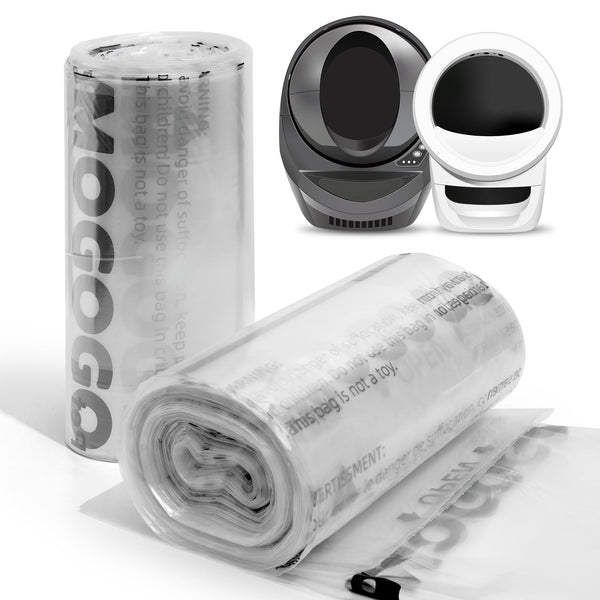 AMOGOGOPET bolsas para Robot 4, compatibilidad y lectura clara del nivel de desechos.