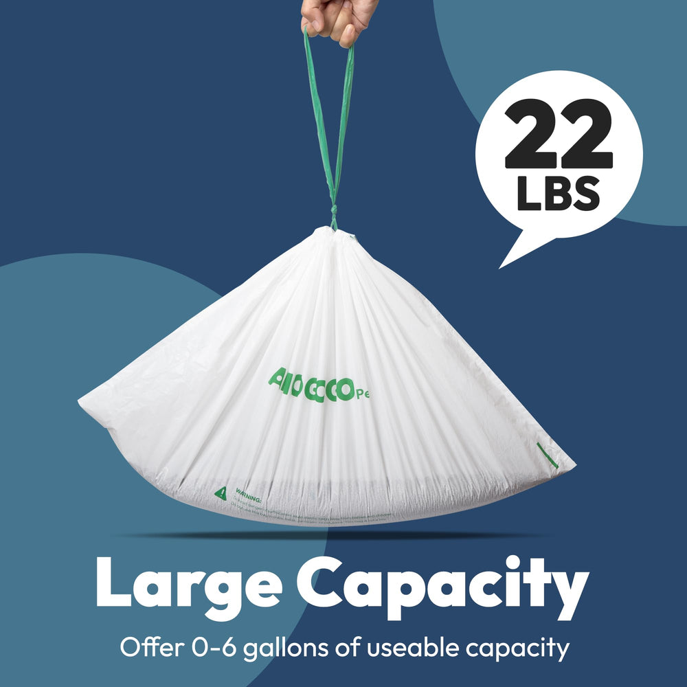 AMOGOGOPET bolsa impermeable con cordón de cierre para un uso limpio y sencillo.