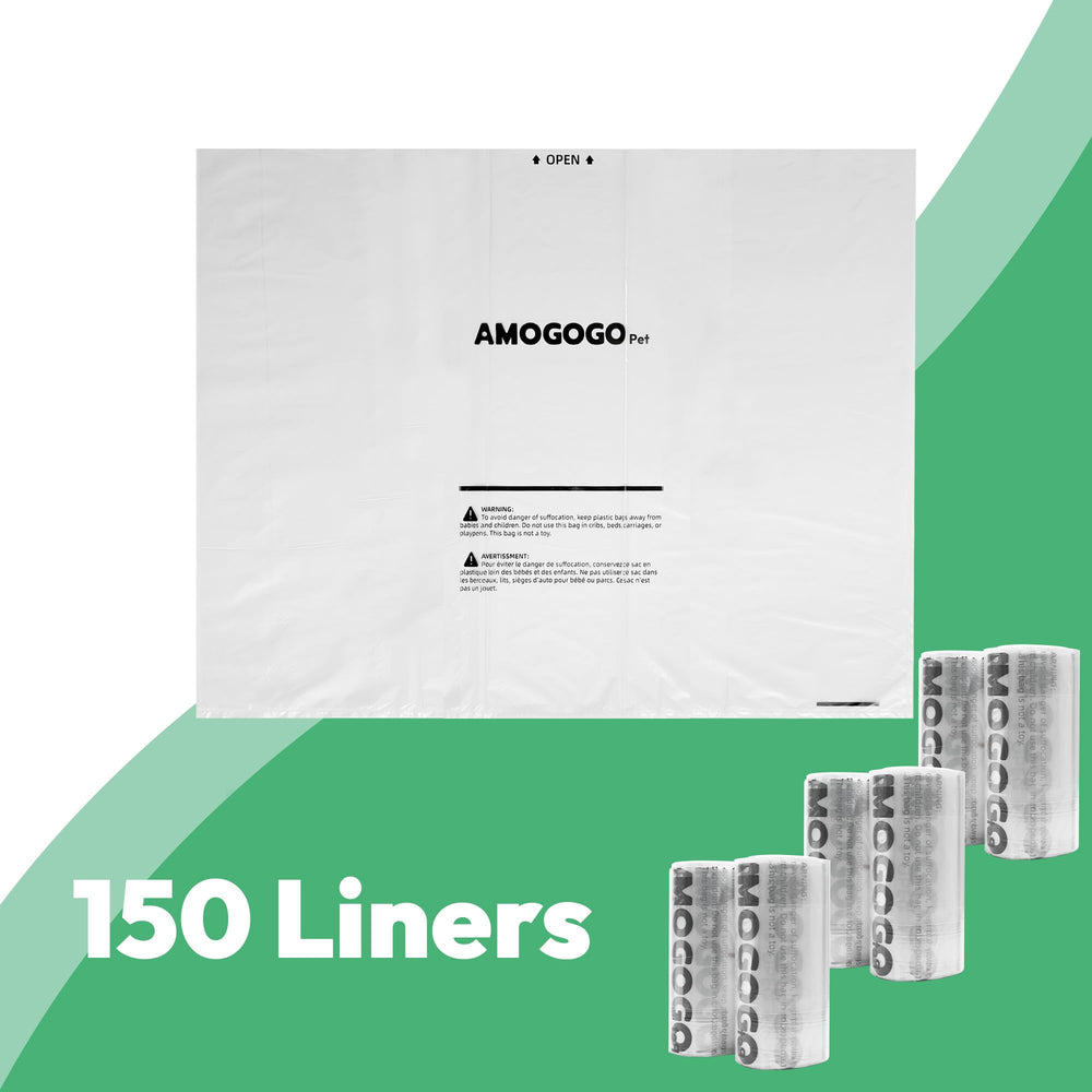 AMOGOGOPET bolsas transparentes para observar la limpieza y cambios