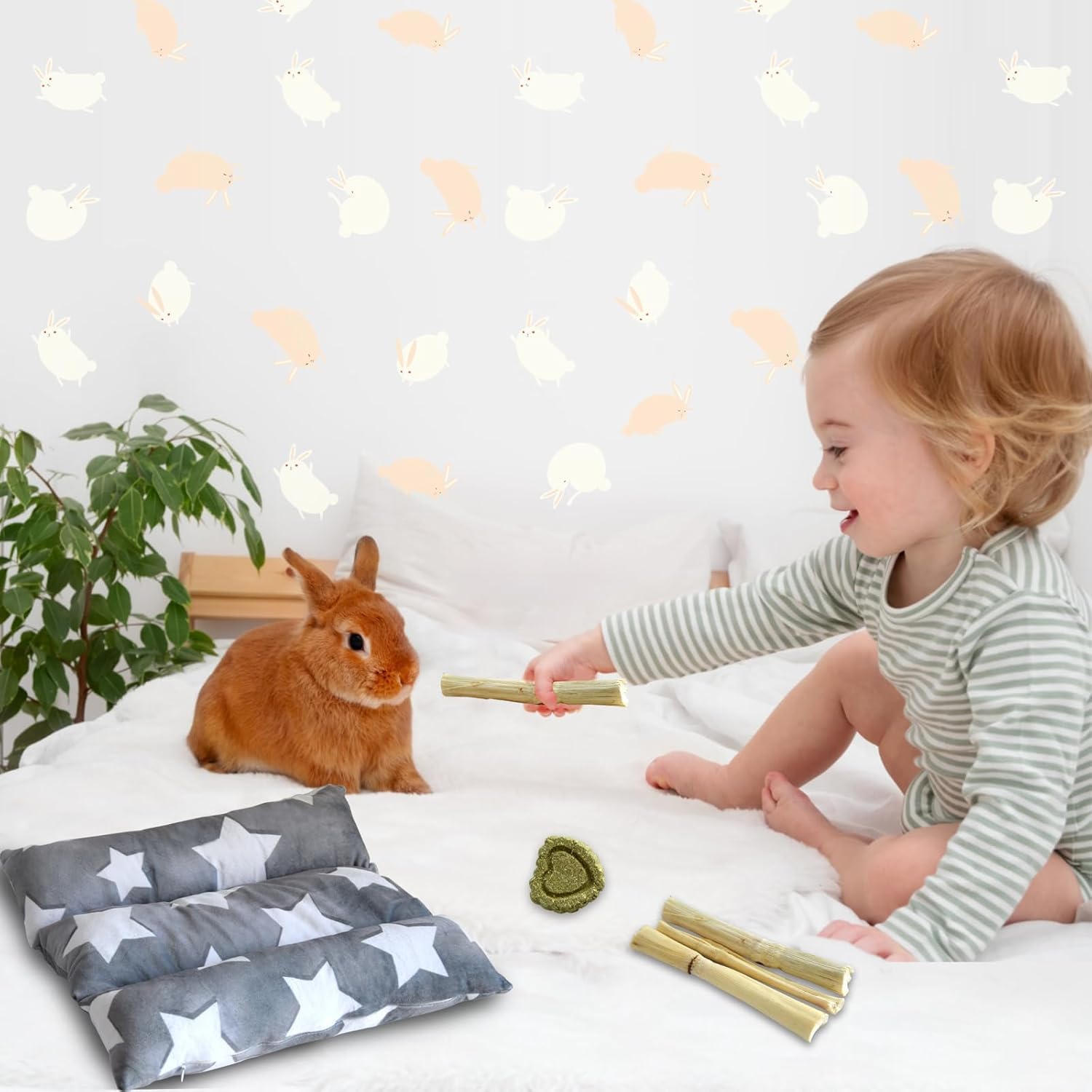 Cama para animales pequeños de Amremsu, ideal para conejos y más