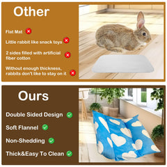 Amremsu cama para conejos, detalle de costuras para mayor durabilidad.