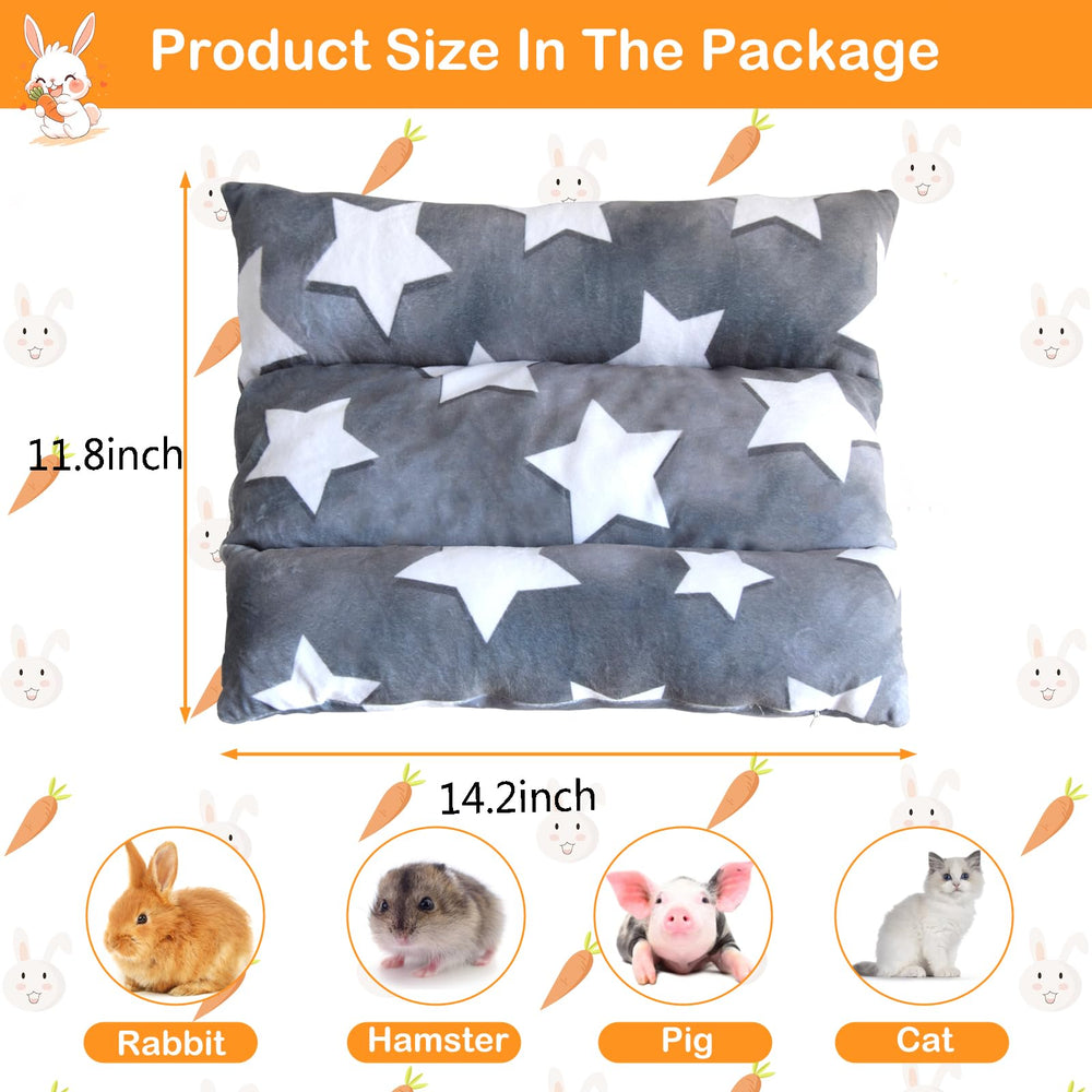 Cama Amremsu para conejo con diseño de dos caras y estrella