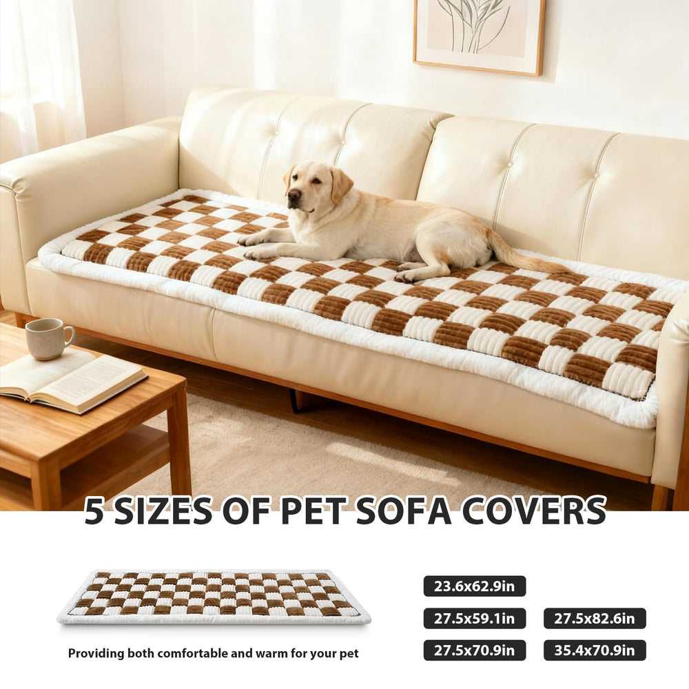 AMTARP protector-sofa-perro-antideslizante mantiene el tapizado estable durante el juego.