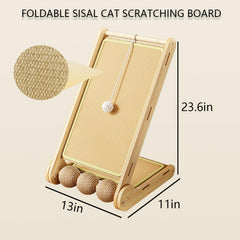 Amztom rascador plano de sisal; ideal para rascar y descansar.