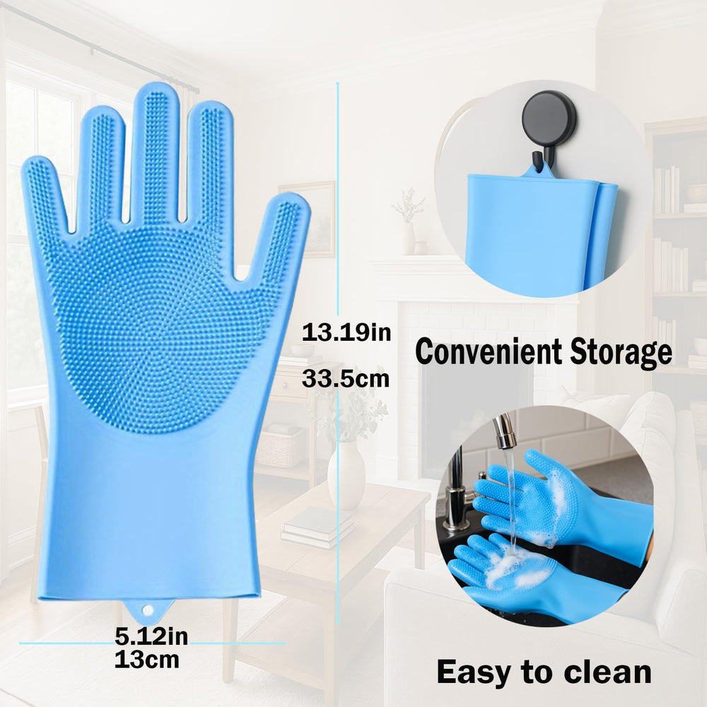 Anazzly guantes con partículas antideslizantes integradas para mejor agarre durante el baño.