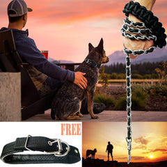 AncBace correa de perro con cuerda de nylon resistente para entrenamiento