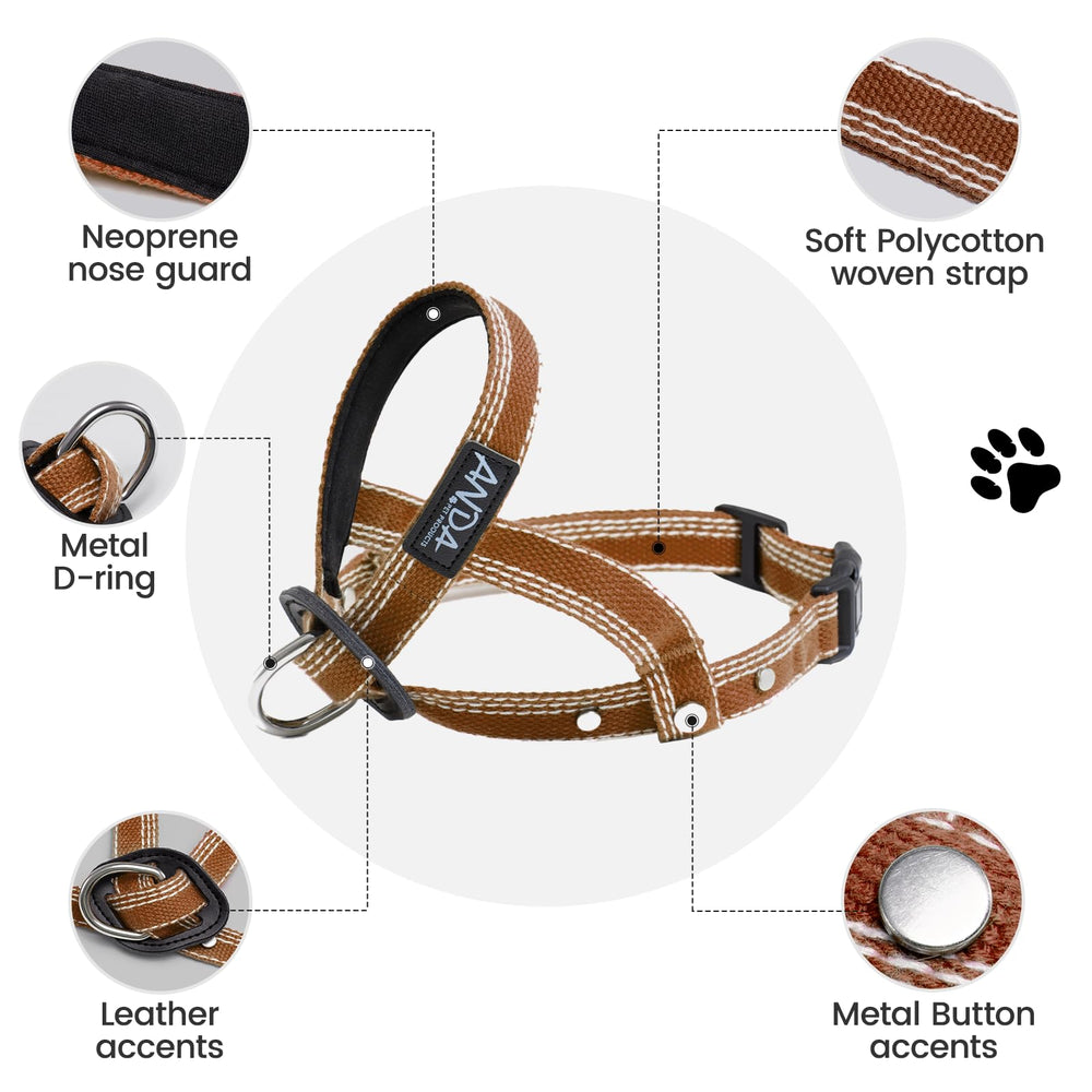 ANDA collar de cabeza evita tirones durante entrenamiento y caminatas.