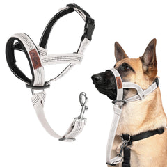 ANDA collar guía suave ultra-ligero, vista frontal, control suave durante paseos.
